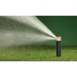 Orbit 4 in. Professional Pop-Up Spray Head Sprinkler with Brass Half Pattern Twin Spray Nozzle -Spring Hill Nurseries Shop blacks orbit fixed head sprinklers 54520 40 1000