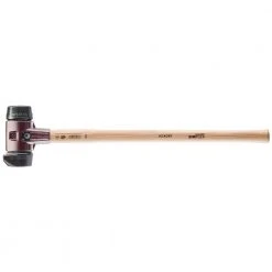 Halder Simplex 4 lbs. Mallet with 60 Long Handle Black Rubber, Stand-Up Black Rubber Inserts