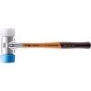 Halder 15 oz. Simplex 40/50 Mallet, Aluminum Housing with Oversized Soft Blue Rubber Non-Marring, Superplastic Inserts