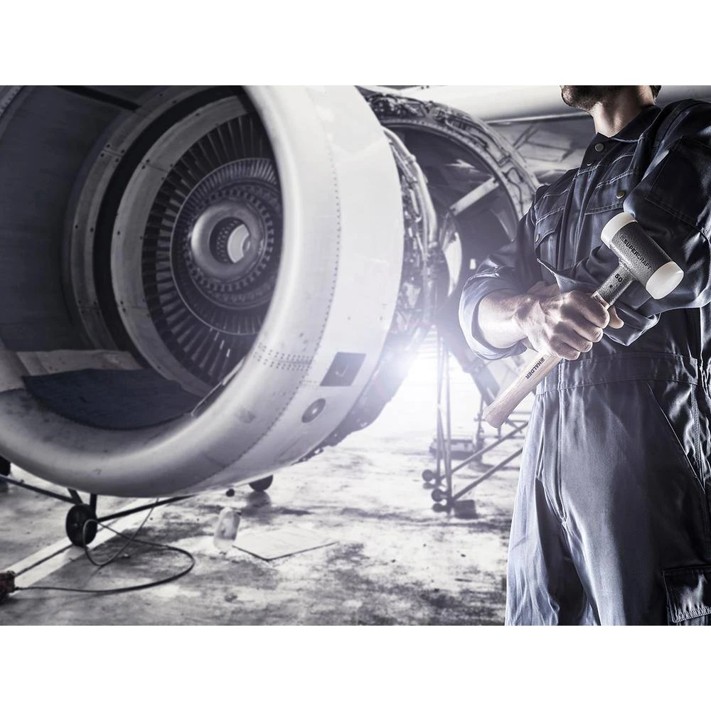 Halder Supercraft 20 Dead Blow 0.54 lbs. Nylon Hammer with 11.81 in. Hickory Handle 5 Halder Supercraft 20 Dead Blow 0.54 lbs. Nylon Hammer with 11.81 in. Hickory Handle - Image 5