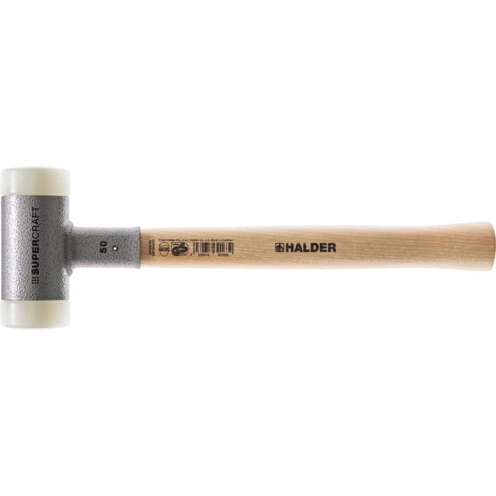 Halder Supercraft 20 Dead Blow 0.54 lbs. Nylon Hammer with 11.81 in. Hickory Handle 1 Halder Supercraft 20 Dead Blow 0.54 lbs. Nylon Hammer with 11.81 in. Hickory Handle