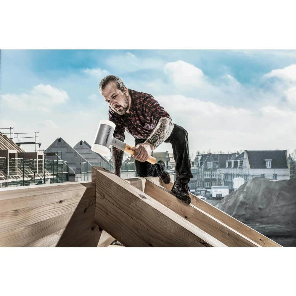 Halder Supercraft 20 Dead Blow 0.54 lbs. Nylon Hammer with 11.81 in. Hickory Handle 3 Halder Supercraft 20 Dead Blow 0.54 lbs. Nylon Hammer with 11.81 in. Hickory Handle - Image 3