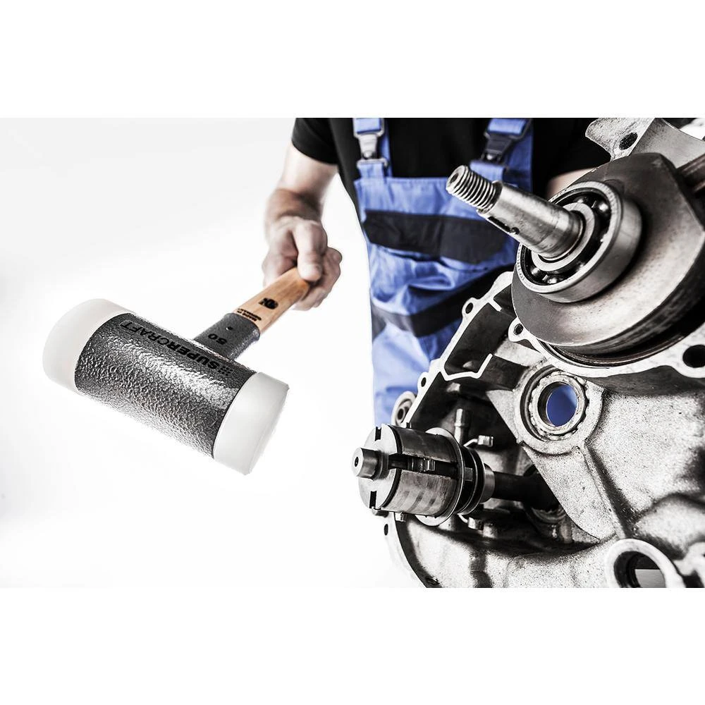 Halder Supercraft 20 Dead Blow 0.54 lbs. Nylon Hammer with 11.81 in. Hickory Handle 4 Halder Supercraft 20 Dead Blow 0.54 lbs. Nylon Hammer with 11.81 in. Hickory Handle - Image 4