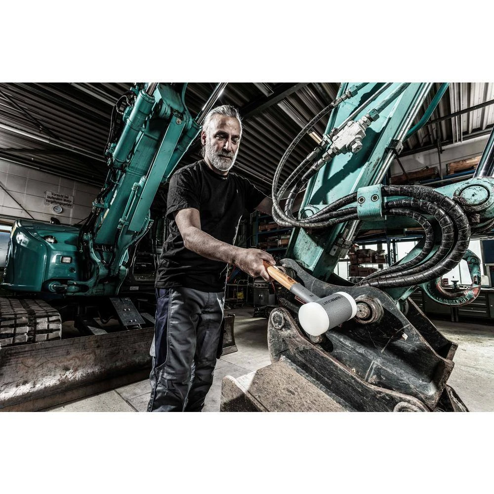 Halder Supercraft 45 Dead Blow 1.83 lbs. Nylon Hammer with 14.17 in. Hickory Handle 2 Halder Supercraft 45 Dead Blow 1.83 lbs. Nylon Hammer with 14.17 in. Hickory Handle - Image 2