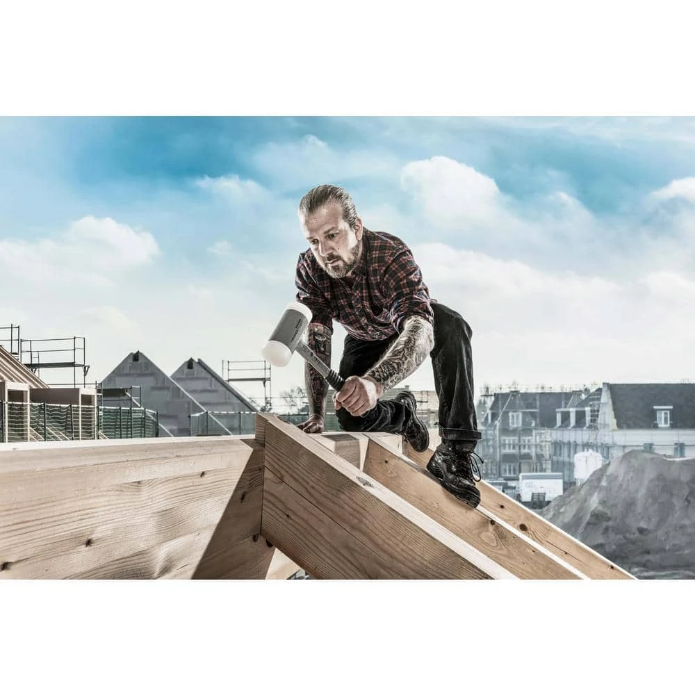 Halder Supercraft 45 Dead Blow 2.06 lbs. Nylon Hammer with 12.2 Metal Handle Rubber Grip 2 Halder Supercraft 45 Dead Blow 2.06 lbs. Nylon Hammer with 12.2 Metal Handle Rubber Grip - Image 2