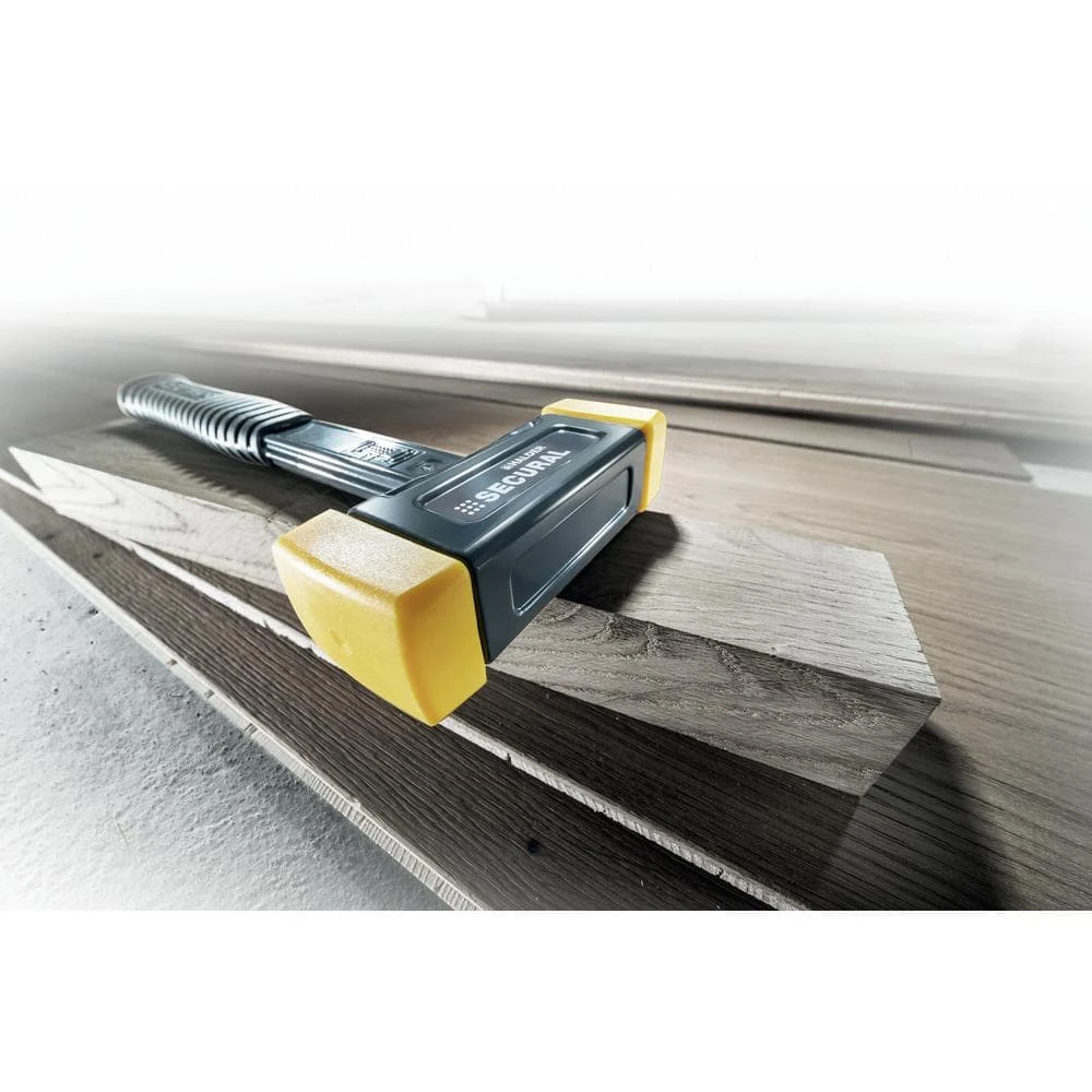 Halder Secural Dead Blow 2.2 lbs. Polyurethane Hammer with 12.2 in. Steel Handle Rubber Grip 8 Halder Secural Dead Blow 2.2 lbs. Polyurethane Hammer with 12.2 in. Steel Handle Rubber Grip - Image 8