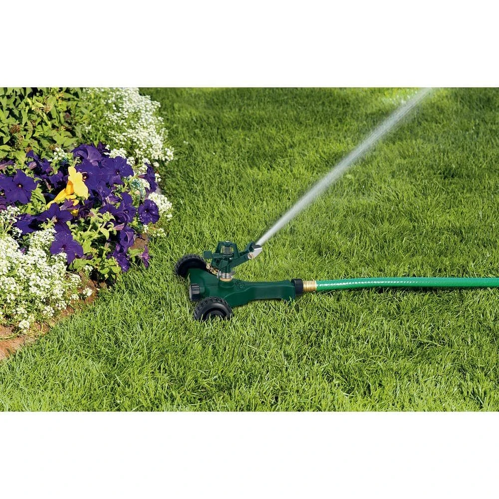 Orbit 20,106 sq. ft. Zinc Impact Sprinkler with Plastic Wheel Base 1 Orbit 20,106 sq. ft. Zinc Impact Sprinkler with Plastic Wheel Base
