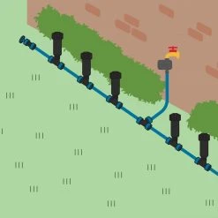 Orbit 2-Zone In-Ground 1/2 in. Sprinkler System with Hose Faucet Timer -Spring Hill Nurseries Shop orbit sprinkler fittings 50021 fa 1000