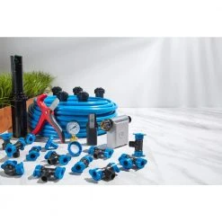 Orbit In-Ground Sprinkler System with 1/2 in. Blu-Lock Tubing System and B-Hyve Smart Hose Faucet Timer with Wi-Fi Hub -Spring Hill Nurseries Shop orbit sprinkler fittings 50022 44 1000